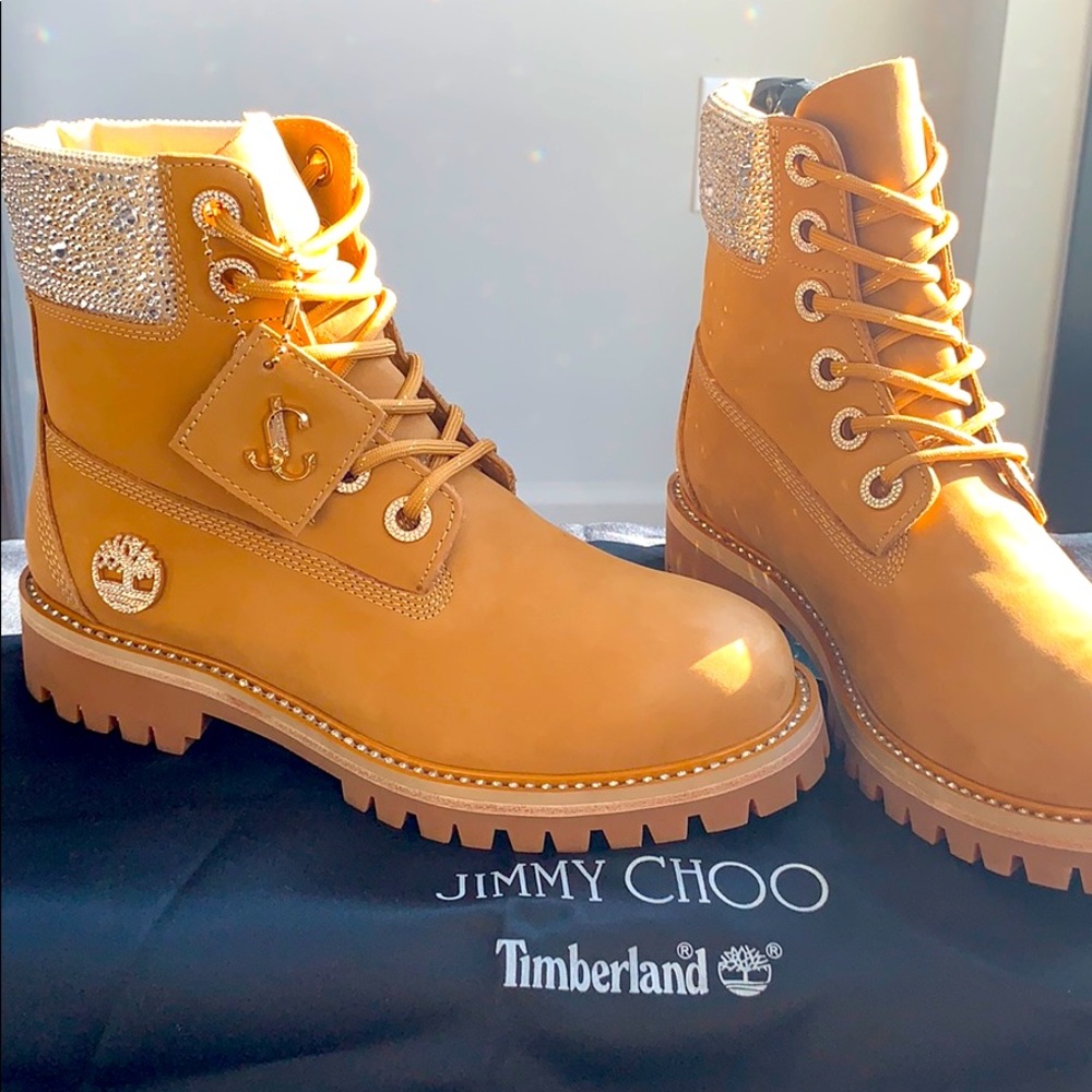 Jimmy Choo x Timberland Swarovski Crystal Boots